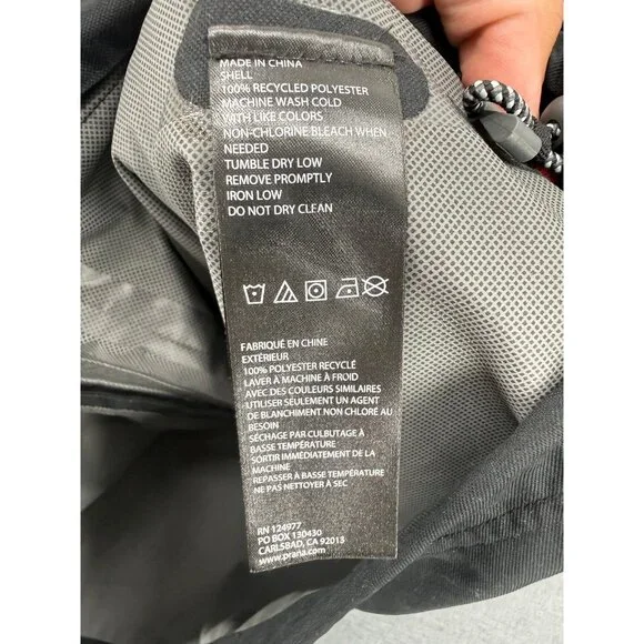 Prana M65 Olive Green Waterproof Jacket Hooded Mens M Rain Pockets - Picture 5 of 8